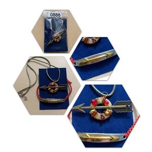 🔥5/$20🔥 Arrow Necklace and Macrame Bracelet New and Handmade